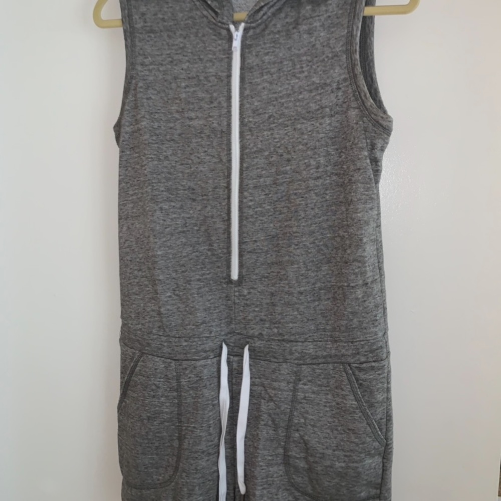 Grey short jump suit